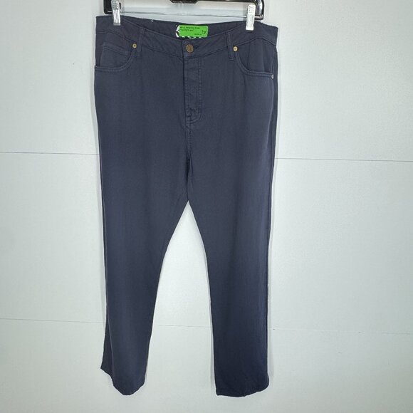 New Sandrine Rose X Free People Straight Pants in French Worker Blue